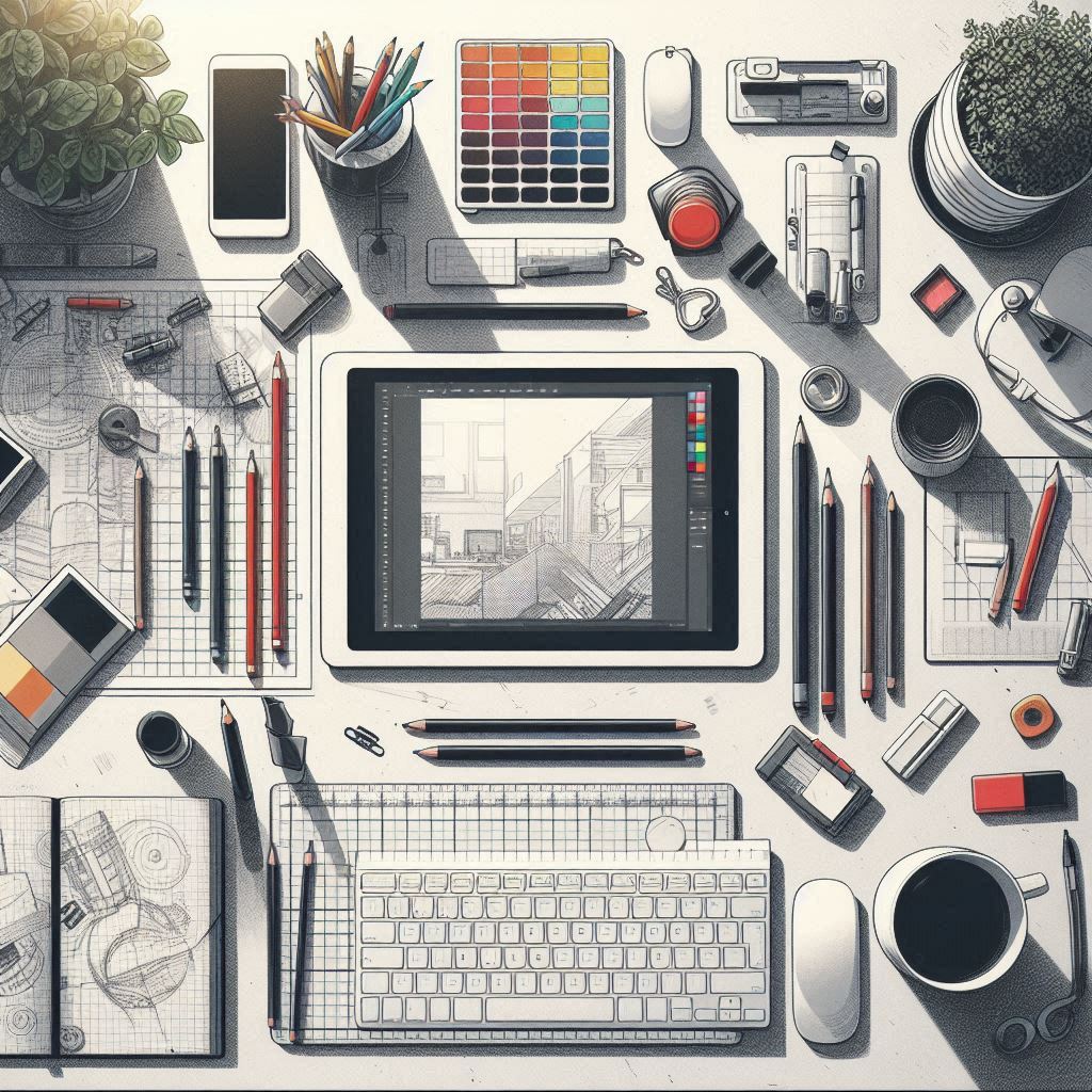 Plan de travail minimaliste