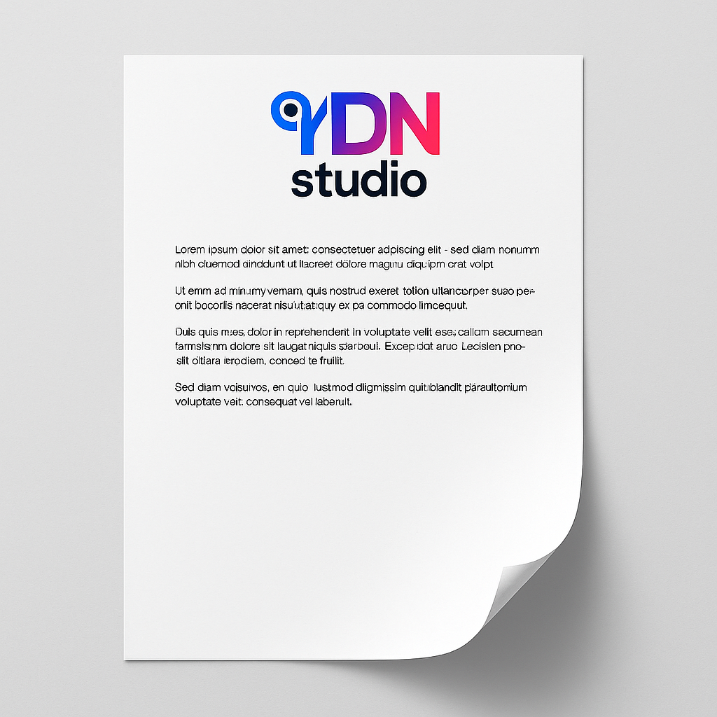 Papier à en-tête professionnel
